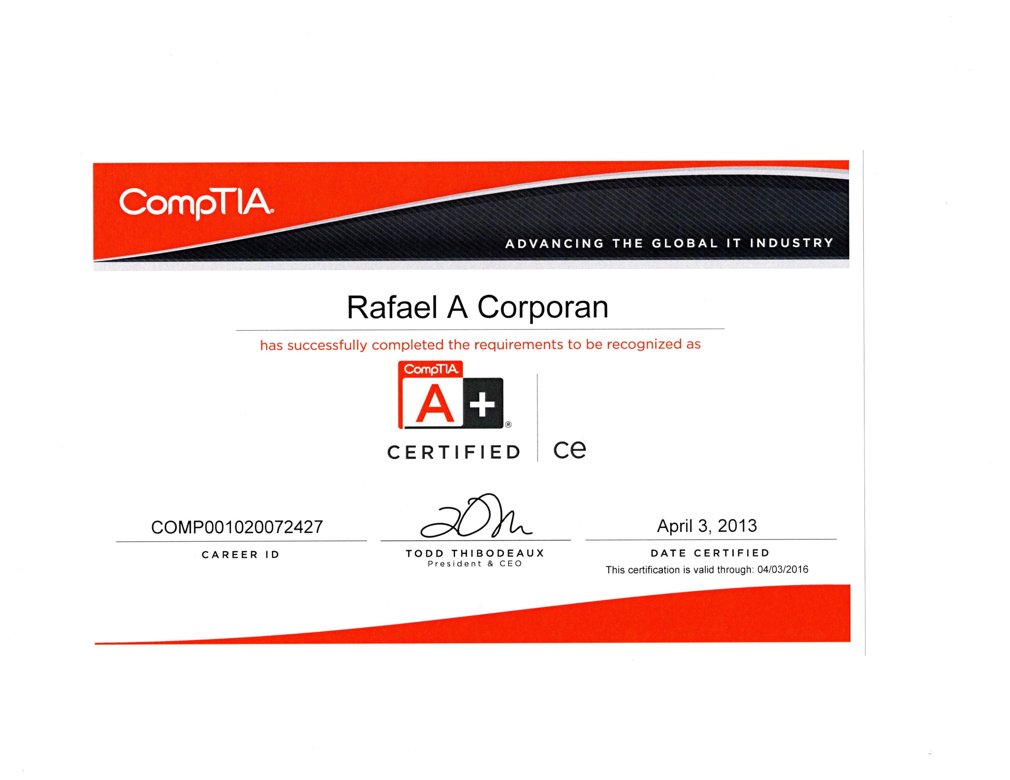 CompTIA A+ Certification