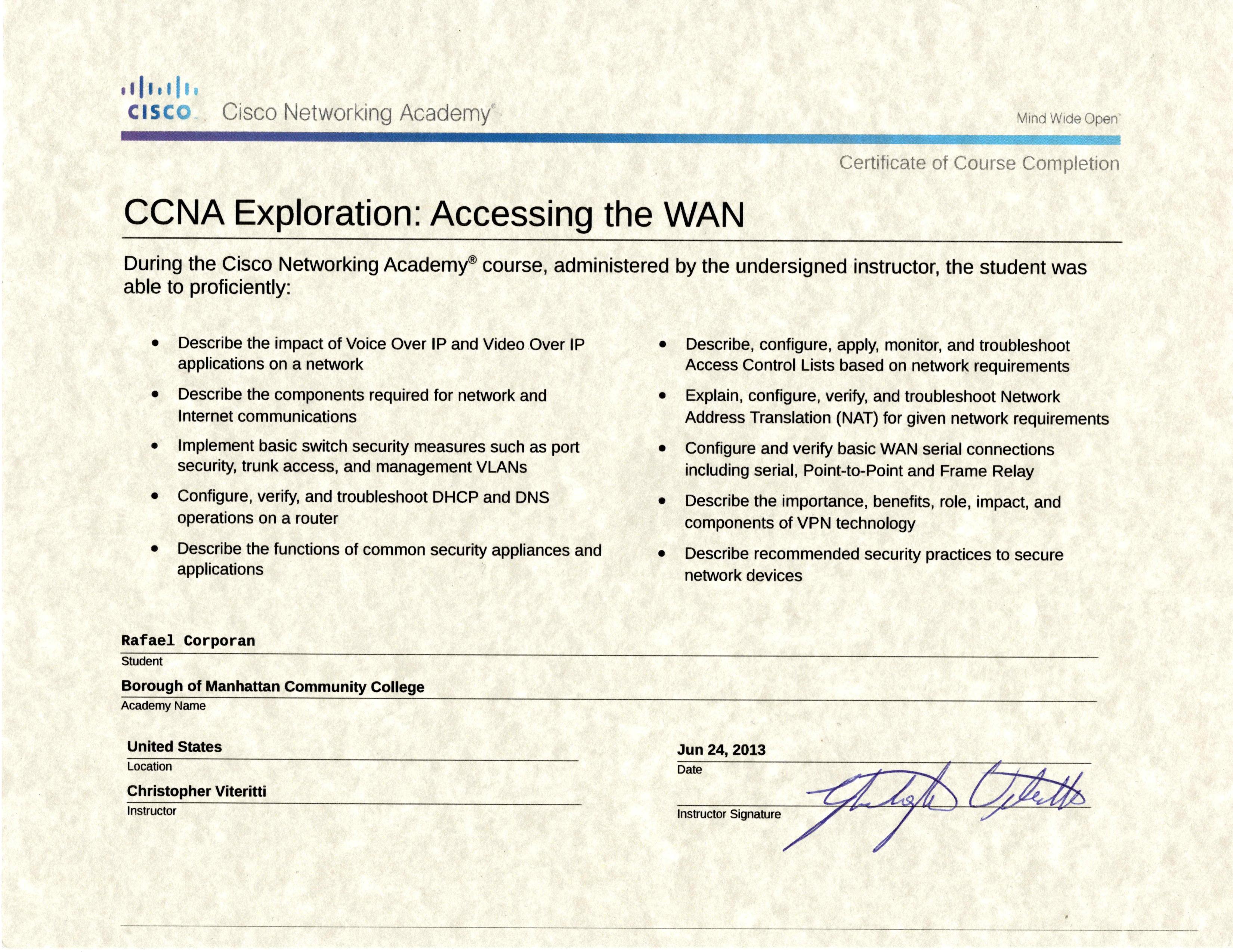 CCNA Exploration: Network Fundamentals